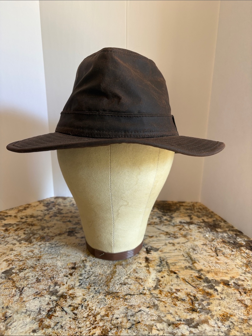 Men's Wax Traveler Dark Brown Outdoor Hat England M